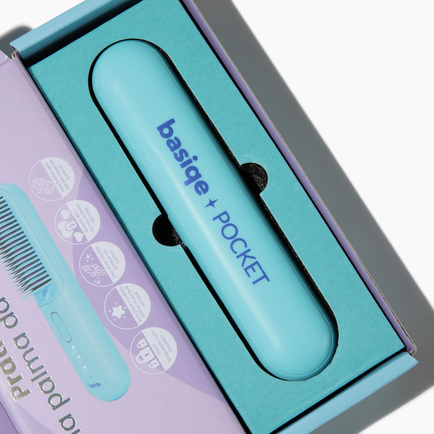 Basiqe Pocket | Escova Alisadora Portátil